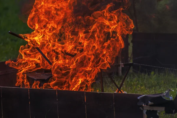 Fire burning — Stock Photo, Image