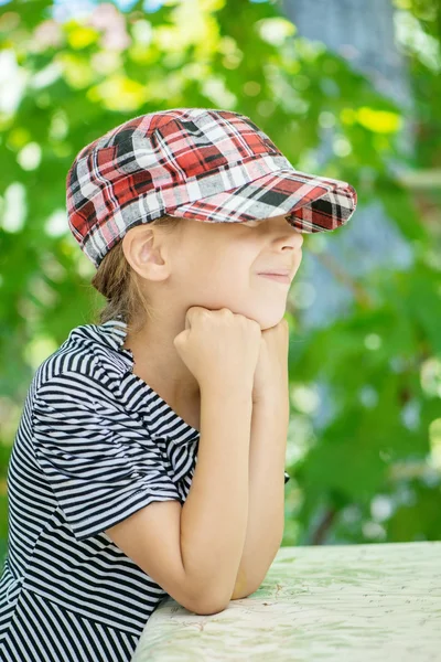 Niña con sombrero — Foto de Stock