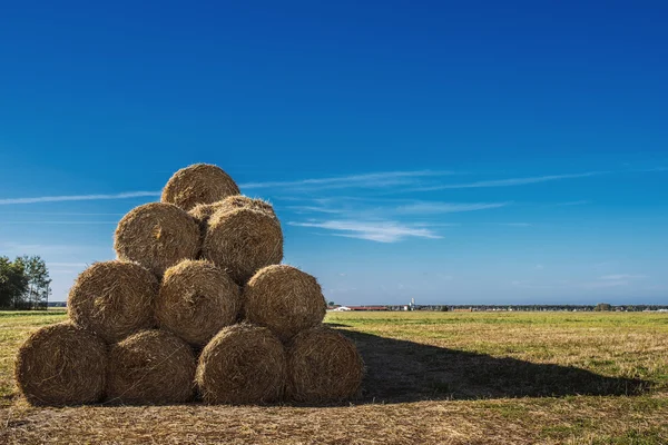 Haystack en el campo —  Fotos de Stock