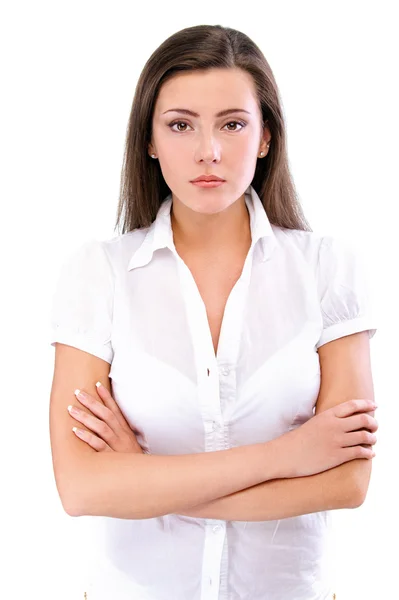 Portrait of charming brunette — Stock Photo, Image