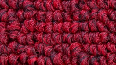 Kırmızı sentetik halı