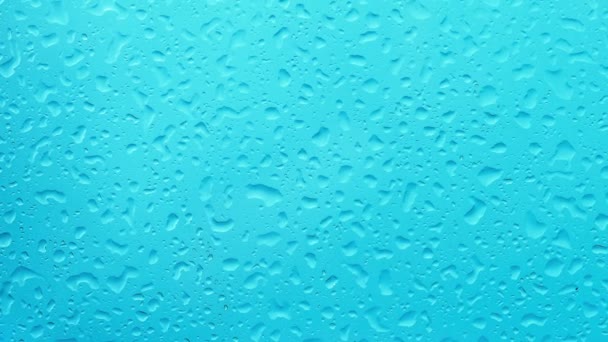在窗口上的雨滴 — 图库视频影像
