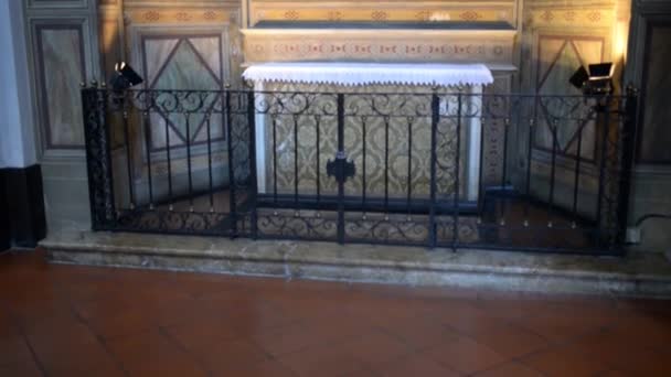 Basílica de Sant Eustorgio es una iglesia en Milán — Vídeo de stock