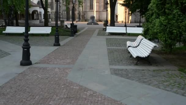 Catedral de Santa Isabel, Kosice, Eslováquia — Vídeo de Stock