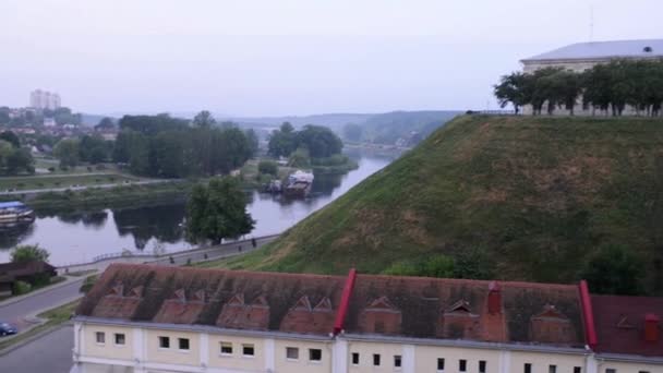 Nieuwe hrodna kasteel — Stockvideo