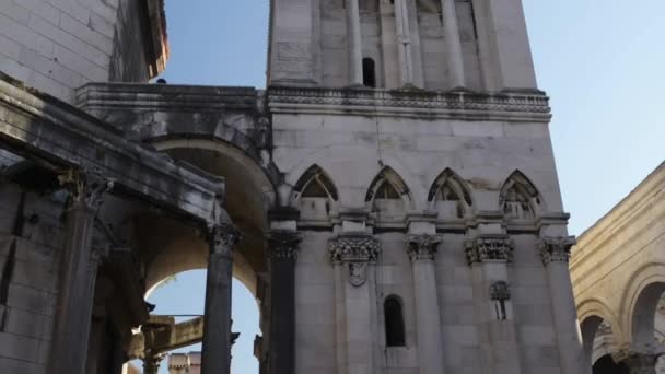 Diocletians Palace, Split, Hırvatistan — Stok video