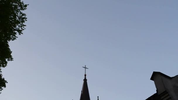Igreja católica em slawatycze — Vídeo de Stock