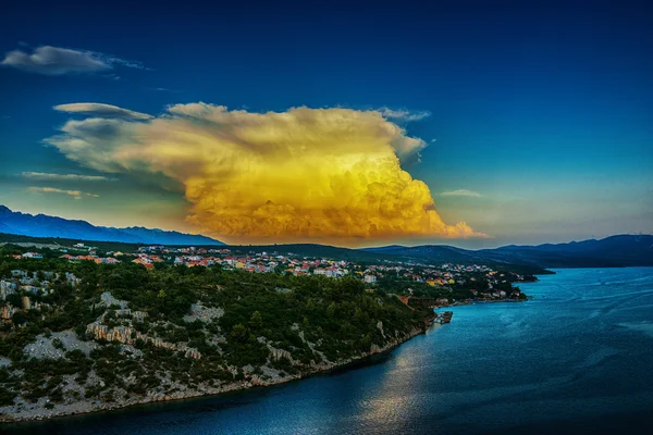 View from Maslenica Bridge of Croatia — Stock Photo, Image