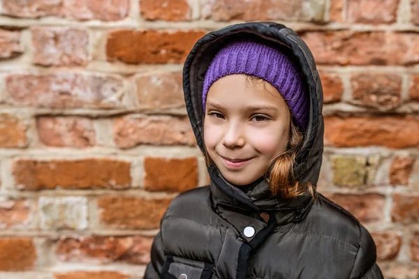 Bella bambina primo piano — Foto Stock