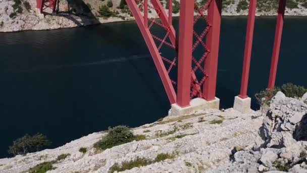 El puente de Maslenica de Croacia — Vídeo de stock