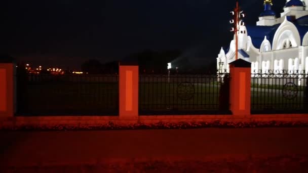 Iglesia de Nuestra Señora de Tikhvin, Brest — Vídeo de stock