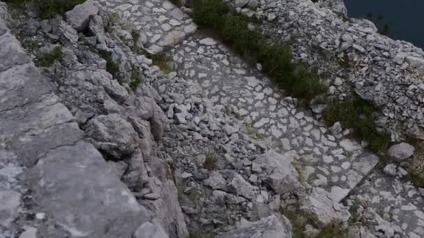 Vista dal ponte di Maslenica della Croazia — Video Stock