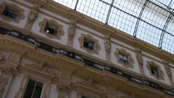 Galleria Vittorio Emanuele II em Milão — Vídeo de Stock