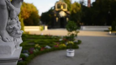 Bialystok Branicki Palace yakınındaki heykel