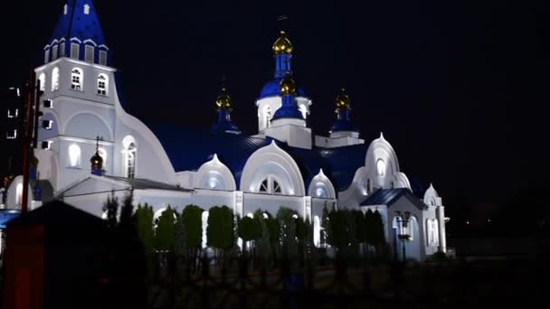 Church of Our Lady of Tikhvin, Brest — Stock Video