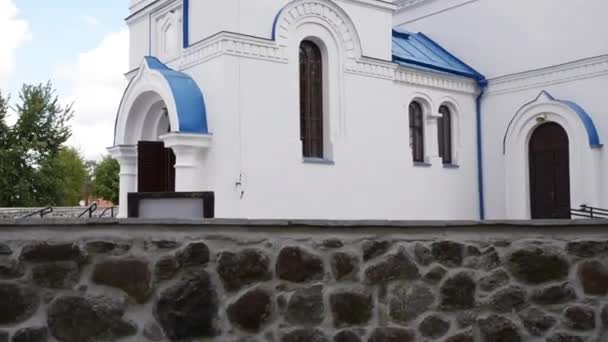 Orthodox church of Assumption in Kleszczele — Stock Video