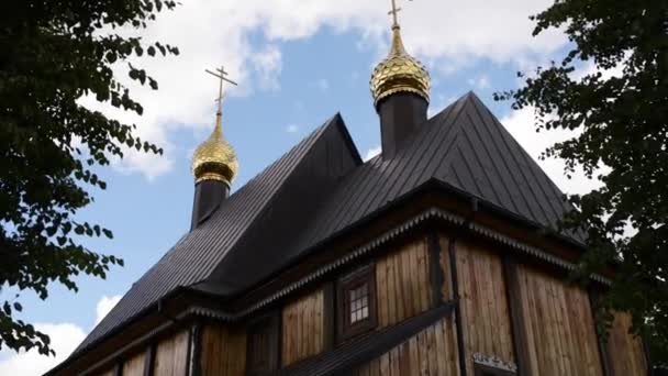 Orthodoxe Kirche Krippe der gesegneten Jungfrau Maria — Stockvideo