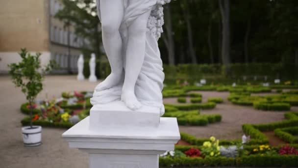 Rzeźba w pobliżu Pałacu Branickich w Białymstoku — Wideo stockowe