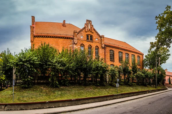 Vecchia palestra a Barczewo, Polonia — Foto Stock