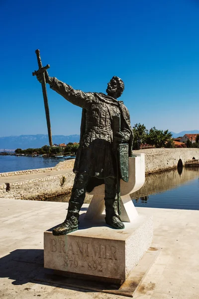 Monument du duc Branimir à Nin, Croatie — Photo