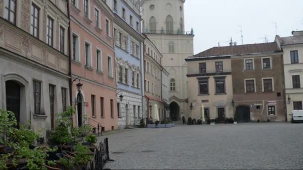 Dreifaltigkeitsturm in Lublin, Polen — Stockvideo