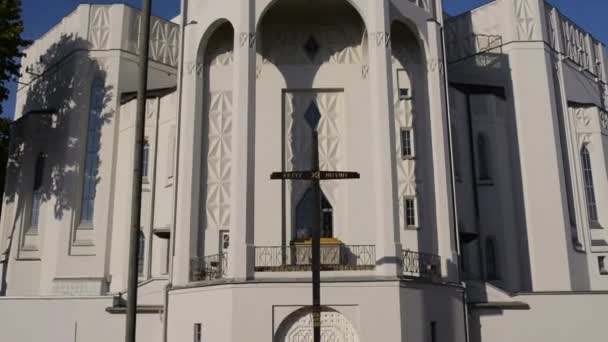 Iglesia de San Roque en Bialystok — Vídeo de stock