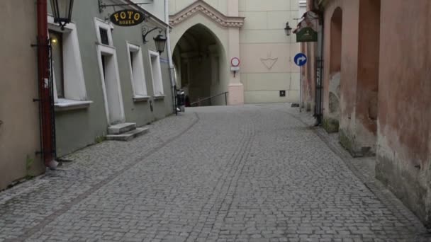 Torre trinitária em Lublin, Polonia — Vídeo de Stock