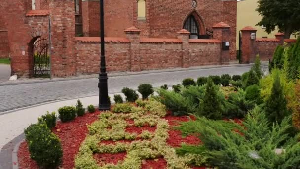 Церква Святого Анна розташований у місті Барчево, Польща — стокове відео
