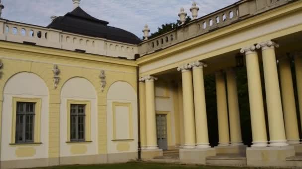 Дворец Браницких в Белостоке — стоковое видео