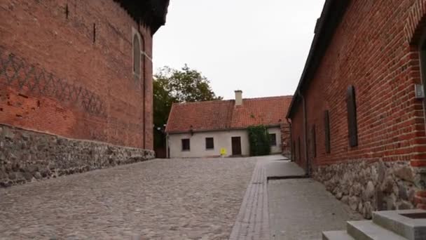 Castillo de Ordensburg en Olsztyn, Polonia — Vídeo de stock