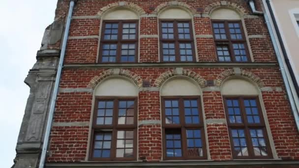 Oude stad in Elblag, Polen — Stockvideo