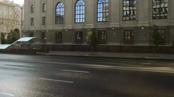 Nationalbank der Republik Weißrussland in Minsk — Stockvideo