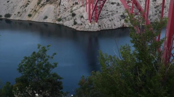 A Ponte Maslenica da Croácia — Vídeo de Stock