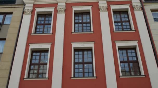 Oude stad in Elblag, Polen — Stockvideo