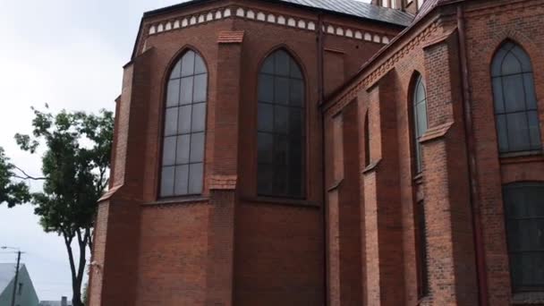 Коллегиальная базилика Святой Троицы в Мышинеце — стоковое видео