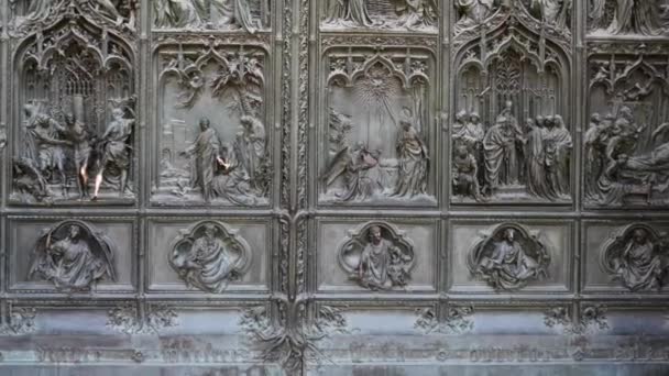 Katedra Duomo di milano — Wideo stockowe