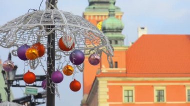 Castle Square Varşova'daki Noel topları