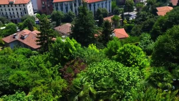 Bergamo Lombardy, İtalya için bir şehirdir — Stok video