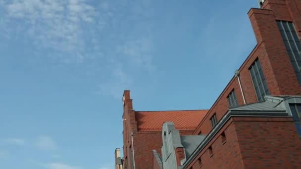 Catedral de São Nicolau em Elblag, Polônia — Vídeo de Stock