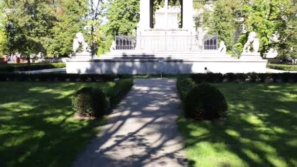 Stanislaw Kostka Potocki Mausoleum i Wilanow — Stockvideo