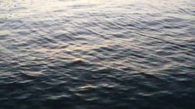Zadar deniz limanı, Hırvatistan gün batımında