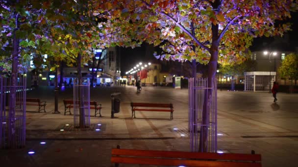 Time-lapse: Vierkante spa in Sopot — Stockvideo