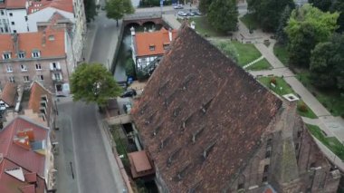 Gdansk, Polonya, kuş-göz görüş-