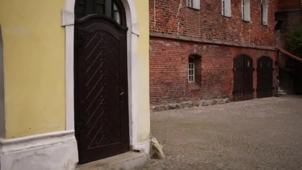 Ordensburg замок в місті Ольштин, Польща — стокове відео