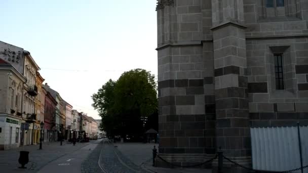 Catedral de Santa Isabel, Kosice, Eslováquia — Vídeo de Stock