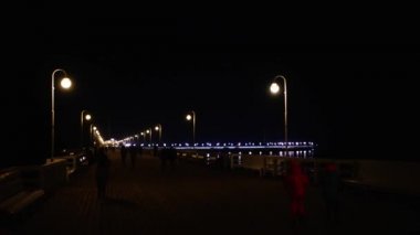 Hızlandırılmış: iskele Sopot yürürken