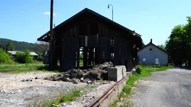 Slumpnummer slott i östra Slovakien — Stockvideo