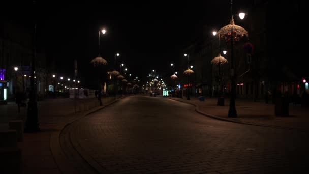 Krakowskie Przedmiescie in Warsaw, Poland — Stock Footage Krakowskie Przedmiescie in Warsaw, Poland Stock Footage