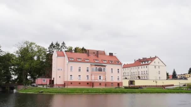 Church of Sts. Anna located in Barczewo, Poland — Stock Video