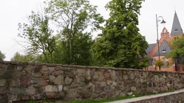 Тевтонский замок в Штуме, Польша — стоковое видео